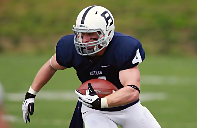Butler wideout Brendan Shannon caught 14 passes for 170 yards and three touchdowns, including the game winner, Saturday, against Morehead State.